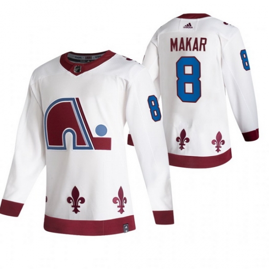 Men Colorado Avalanche 8 Cale Makar White Adidas 2020 21 Reverse Retro Alternate NHL Jersey Men Colorado Avalanche 8 Cale Makar White Adidas 2020 21 Reverse Retro Alternate NHL Jersey
