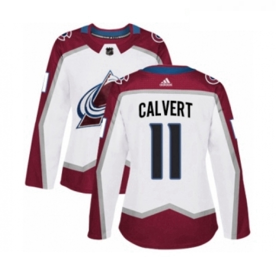 Womens Adidas Colorado Avalanche 11 Matt Calvert Authentic White Away NHL Jersey Womens Adidas Colorado Avalanche 11 Matt Calvert Authentic White Away NHL Jersey