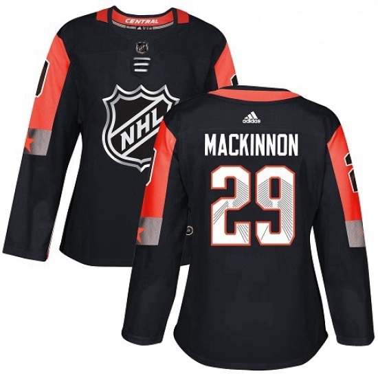 Womens Adidas Colorado Avalanche 29 Nathan MacKinnon Authentic Black 2018 All Star Central Division NHL Jersey Womens Adidas Colorado Avalanche 29 Nathan MacKinnon Authentic Black 2018 All Star Central Division NHL Jersey