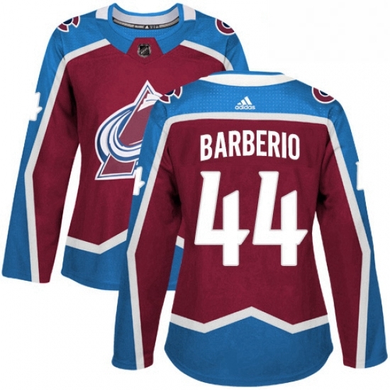 Womens Adidas Colorado Avalanche 44 Mark Barberio Authentic Burgundy Red Home NHL Jersey Womens Adidas Colorado Avalanche 44 Mark Barberio Authentic Burgundy Red Home NHL Jersey