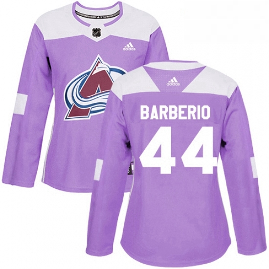 Womens Adidas Colorado Avalanche 44 Mark Barberio Authentic Purple Fights Cancer Practice NHL Jersey Womens Adidas Colorado Avalanche 44 Mark Barberio Authentic Purple Fights Cancer Practice NHL Jersey