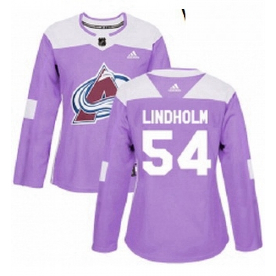 Womens Adidas Colorado Avalanche 54 Anton Lindholm Authentic Purple Fights Cancer Practice NHL Jersey Womens Adidas Colorado Avalanche 54 Anton Lindholm Authentic Purple Fights Cancer Practice NHL Jersey