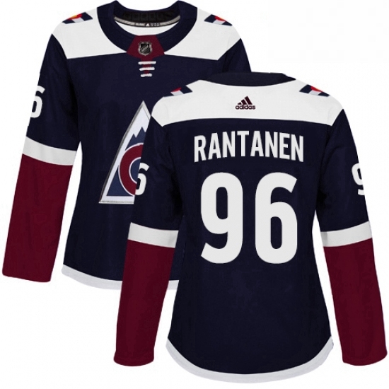 Womens Adidas Colorado Avalanche 96 Mikko Rantanen Authentic Navy Blue Alternate NHL Jersey Womens Adidas Colorado Avalanche 96 Mikko Rantanen Authentic Navy Blue Alternate NHL Jersey