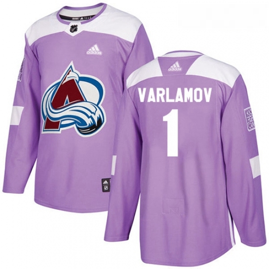 Youth Adidas Colorado Avalanche 1 Semyon Varlamov Authentic Purple Fights Cancer Practice NHL Jersey Youth Adidas Colorado Avalanche 1 Semyon Varlamov Authentic Purple Fights Cancer Practice NHL Jersey