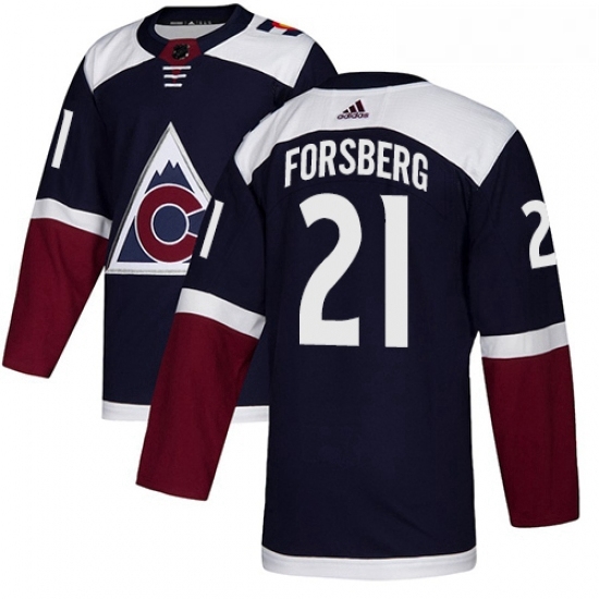 Youth Adidas Colorado Avalanche 21 Peter Forsberg Authentic Navy Blue Alternate NHL Jersey Youth Adidas Colorado Avalanche 21 Peter Forsberg Authentic Navy Blue Alternate NHL Jersey