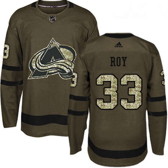 Youth Adidas Colorado Avalanche 33 Patrick Roy Authentic Green Salute to Service NHL Jersey Youth Adidas Colorado Avalanche 33 Patrick Roy Authentic Green Salute to Service NHL Jersey
