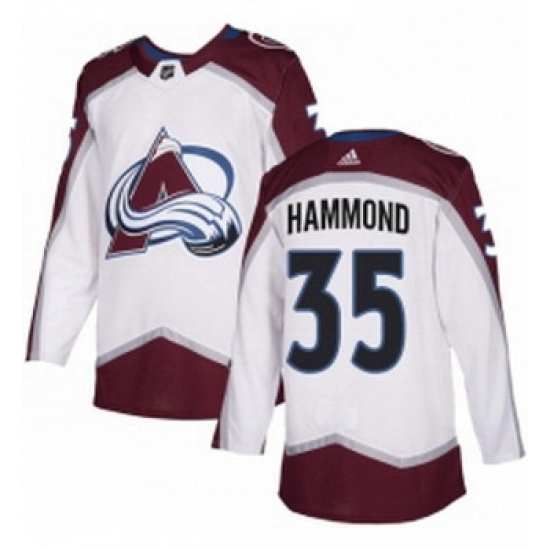 Youth Adidas Colorado Avalanche 35 Andrew Hammond Authentic White Away NHL Jersey Youth Adidas Colorado Avalanche 35 Andrew Hammond Authentic White Away NHL Jersey