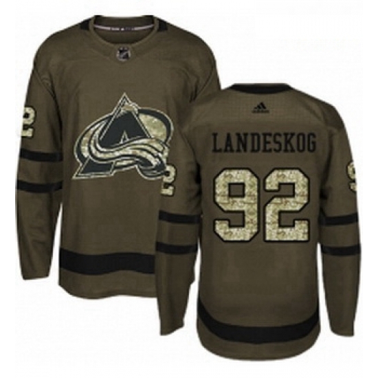 Youth Adidas Colorado Avalanche 92 Gabriel Landeskog Authentic Green Salute to Service NHL Jersey Youth Adidas Colorado Avalanche 92 Gabriel Landeskog Authentic Green Salute to Service NHL Jersey