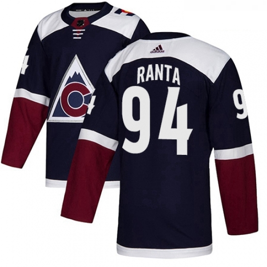 Youth Adidas Colorado Avalanche 94 Sampo Ranta Authentic Navy Blue Alternate NHL Jersey Youth Adidas Colorado Avalanche 94 Sampo Ranta Authentic Navy Blue Alternate NHL Jersey