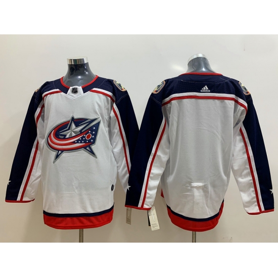 Blue Jackets Blank White Adidas Jersey Blue Jackets Blank White Adidas Jersey