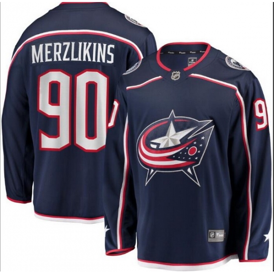 Men Columbus Blue Jackets 90 Elvis Merzlikins Navy Adidas Jersey Men Columbus Blue Jackets 90 Elvis Merzlikins Navy Adidas Jersey