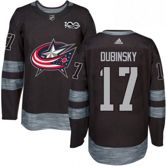 Mens Adidas Columbus Blue Jackets 17 Brandon Dubinsky Authentic Black 1917 2017 100th Anniversary NHL Jersey Mens Adidas Columbus Blue Jackets 17 Brandon Dubinsky Authentic Black 1917 2017 100th Anniversary NHL Jersey