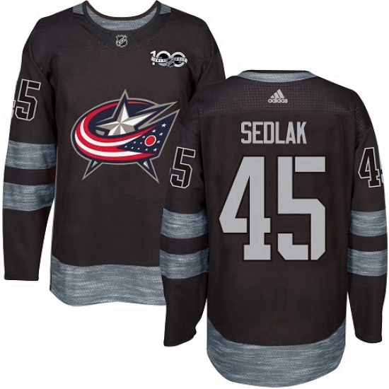 Mens Adidas Columbus Blue Jackets 45 Lukas Sedlak Premier Black 1917 2017 100th Anniversary NHL Jersey Mens Adidas Columbus Blue Jackets 45 Lukas Sedlak Premier Black 1917 2017 100th Anniversary NHL Jersey