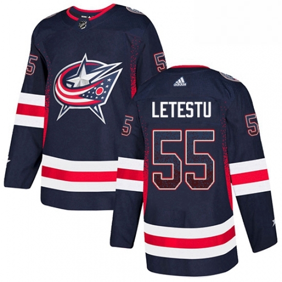 Mens Adidas Columbus Blue Jackets 55 Mark Letestu Authentic Navy Blue Drift Fashion NHL Jersey Mens Adidas Columbus Blue Jackets 55 Mark Letestu Authentic Navy Blue Drift Fashion NHL Jersey