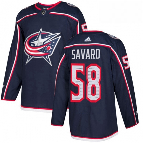Mens Adidas Columbus Blue Jackets 58 David Savard Premier Navy Blue Home NHL Jersey Mens Adidas Columbus Blue Jackets 58 David Savard Premier Navy Blue Home NHL Jersey