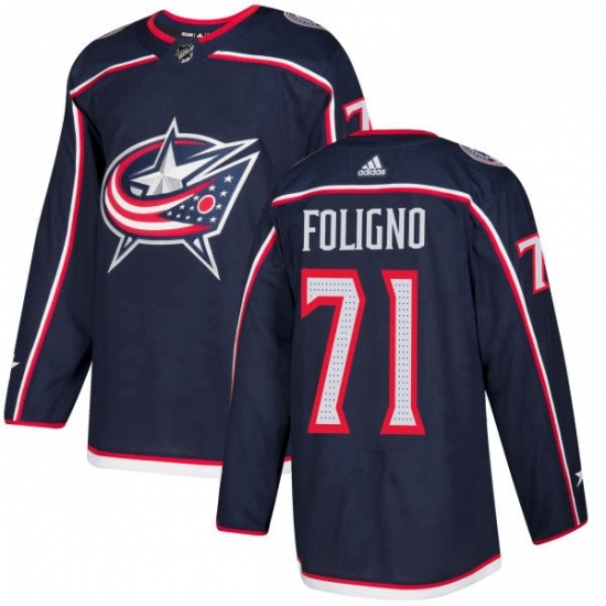 Mens Adidas Columbus Blue Jackets 71 Nick Foligno Authentic Navy Blue Home NHL Jersey Mens Adidas Columbus Blue Jackets 71 Nick Foligno Authentic Navy Blue Home NHL Jersey