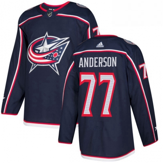 Mens Adidas Columbus Blue Jackets 77 Josh Anderson Authentic Navy Blue Home NHL Jersey Mens Adidas Columbus Blue Jackets 77 Josh Anderson Authentic Navy Blue Home NHL Jersey