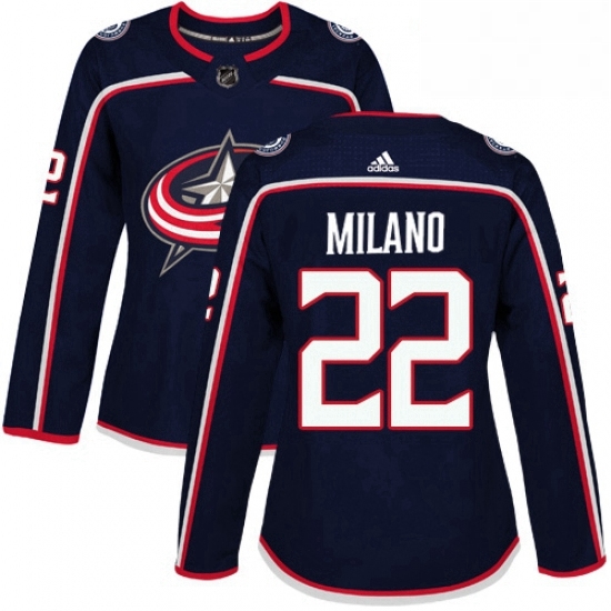 Womens Adidas Columbus Blue Jackets 22 Sonny Milano Premier Navy Blue Home NHL Jersey Womens Adidas Columbus Blue Jackets 22 Sonny Milano Premier Navy Blue Home NHL Jersey