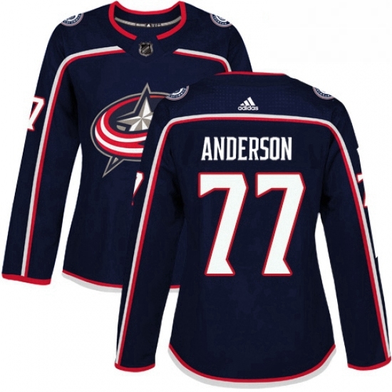 Womens Adidas Columbus Blue Jackets 77 Josh Anderson Premier Navy Blue Home NHL Jersey Womens Adidas Columbus Blue Jackets 77 Josh Anderson Premier Navy Blue Home NHL Jersey