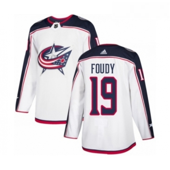 Youth Adidas Columbus Blue Jackets 19 Liam Foudy Authentic White Away NHL Jersey Youth Adidas Columbus Blue Jackets 19 Liam Foudy Authentic White Away NHL Jersey
