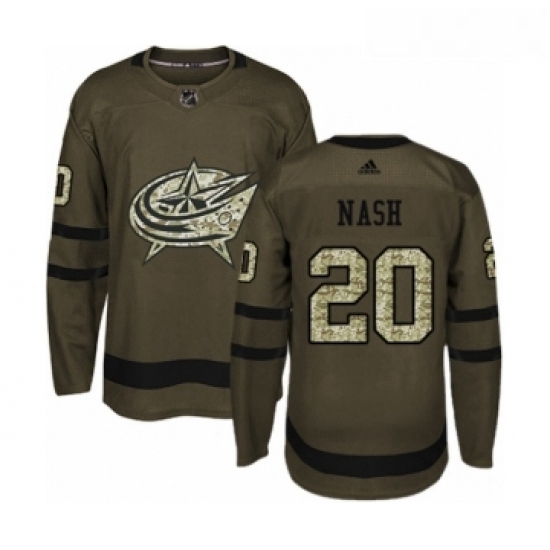 Youth Adidas Columbus Blue Jackets 20 Riley Nash Premier Green Salute to Service NHL Jersey Youth Adidas Columbus Blue Jackets 20 Riley Nash Premier Green Salute to Service NHL Jersey