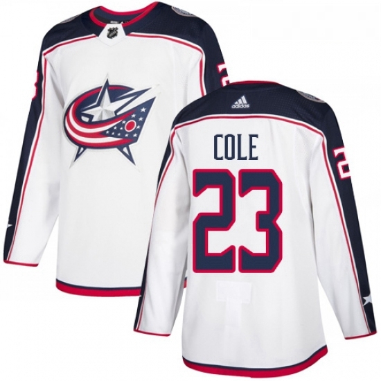 Youth Adidas Columbus Blue Jackets 23 Ian Cole Authentic White Away NHL Jersey Youth Adidas Columbus Blue Jackets 23 Ian Cole Authentic White Away NHL Jersey