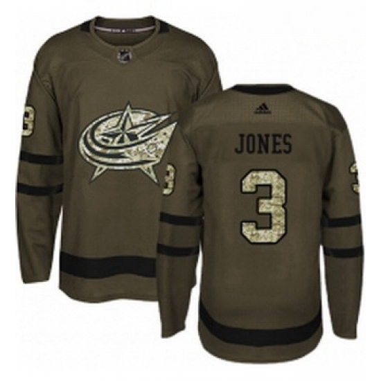 Youth Adidas Columbus Blue Jackets 3 Seth Jones Authentic Green Salute to Service NHL Jersey Youth Adidas Columbus Blue Jackets 3 Seth Jones Authentic Green Salute to Service NHL Jersey