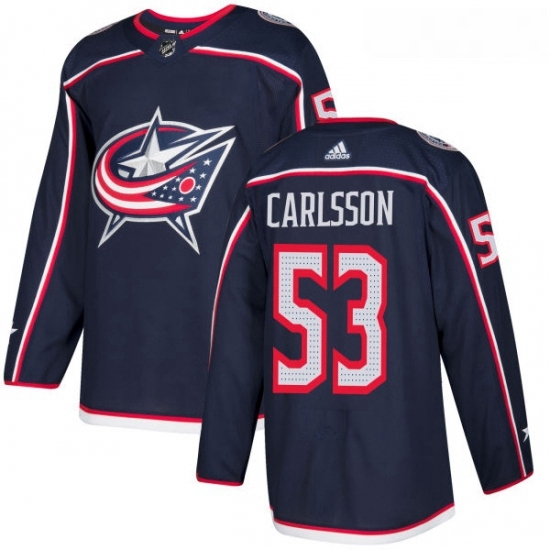 Youth Adidas Columbus Blue Jackets 53 Gabriel Carlsson Premier Navy Blue Home NHL Jersey Youth Adidas Columbus Blue Jackets 53 Gabriel Carlsson Premier Navy Blue Home NHL Jersey