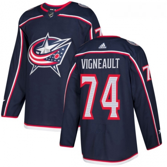 Youth Adidas Columbus Blue Jackets 74 Sam Vigneault Authentic Navy Blue Home NHL Jersey Youth Adidas Columbus Blue Jackets 74 Sam Vigneault Authentic Navy Blue Home NHL Jersey