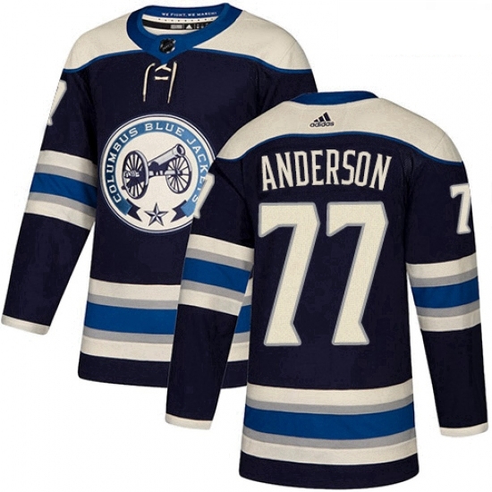Youth Adidas Columbus Blue Jackets 77 Josh Anderson Authentic Navy Blue Alternate NHL Jersey Youth Adidas Columbus Blue Jackets 77 Josh Anderson Authentic Navy Blue Alternate NHL Jersey