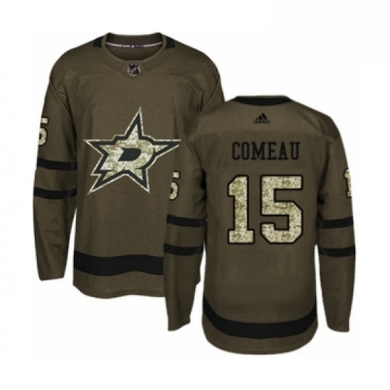 Mens Adidas Dallas Stars 15 Blake Comeau Authentic Green Salute to Service NHL Jersey Mens Adidas Dallas Stars 15 Blake Comeau Authentic Green Salute to Service NHL Jersey