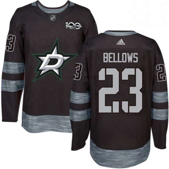 Mens Adidas Dallas Stars 23 Brian Bellows Authentic Black 1917 2017 100th Anniversary NHL Jersey Mens Adidas Dallas Stars 23 Brian Bellows Authentic Black 1917 2017 100th Anniversary NHL Jersey