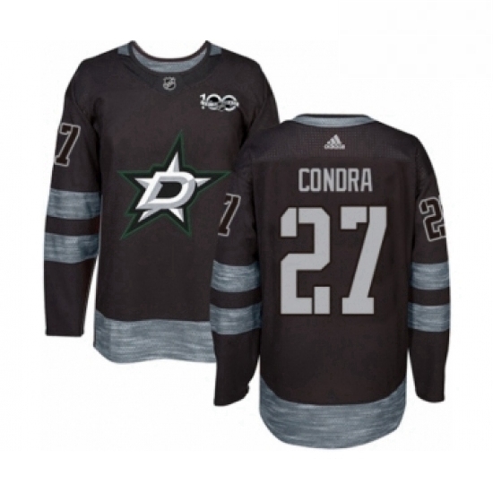 Mens Adidas Dallas Stars 27 Erik Condra Authentic Black 1917 2017 100th Anniversary NHL Jersey Mens Adidas Dallas Stars 27 Erik Condra Authentic Black 1917 2017 100th Anniversary NHL Jersey