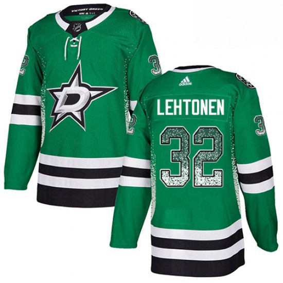 Mens Adidas Dallas Stars 32 Kari Lehtonen Authentic Green Drift Fashion NHL Jersey Mens Adidas Dallas Stars 32 Kari Lehtonen Authentic Green Drift Fashion NHL Jersey