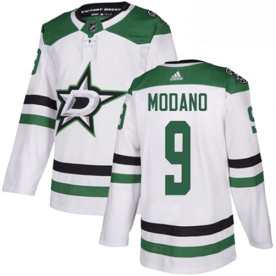 Mens Adidas Dallas Stars 9 Mike Modano White Road Authentic Stitched NHL Jersey Mens Adidas Dallas Stars 9 Mike Modano White Road Authentic Stitched NHL Jersey