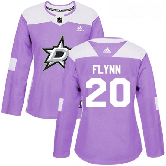 Womens Adidas Dallas Stars 20 Brian Flynn Authentic Purple Fights Cancer Practice NHL Jersey Womens Adidas Dallas Stars 20 Brian Flynn Authentic Purple Fights Cancer Practice NHL Jersey