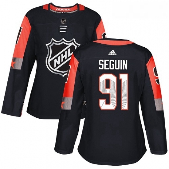 Womens Adidas Dallas Stars 91 Tyler Seguin Authentic Black 2018 All Star Central Division NHL Jersey Womens Adidas Dallas Stars 91 Tyler Seguin Authentic Black 2018 All Star Central Division NHL Jersey