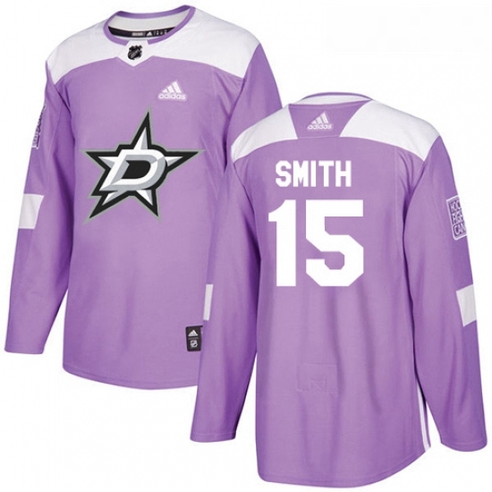 Youth Adidas Dallas Stars 15 Bobby Smith Authentic Purple Fights Cancer Practice NHL Jersey Youth Adidas Dallas Stars 15 Bobby Smith Authentic Purple Fights Cancer Practice NHL Jersey