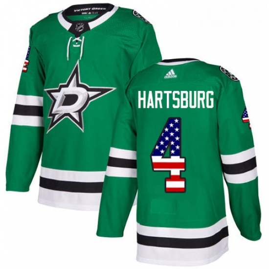 Youth Adidas Dallas Stars 4 Craig Hartsburg Authentic Green USA Flag Fashion NHL Jersey Youth Adidas Dallas Stars 4 Craig Hartsburg Authentic Green USA Flag Fashion NHL Jersey