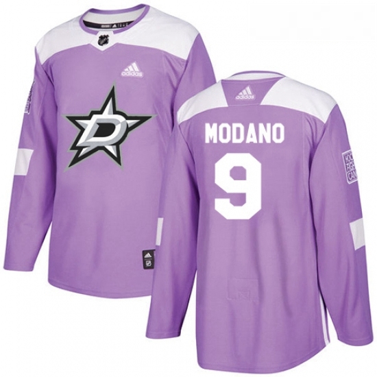 Youth Adidas Dallas Stars 9 Mike Modano Authentic Purple Fights Cancer Practice NHL Jersey Youth Adidas Dallas Stars 9 Mike Modano Authentic Purple Fights Cancer Practice NHL Jersey