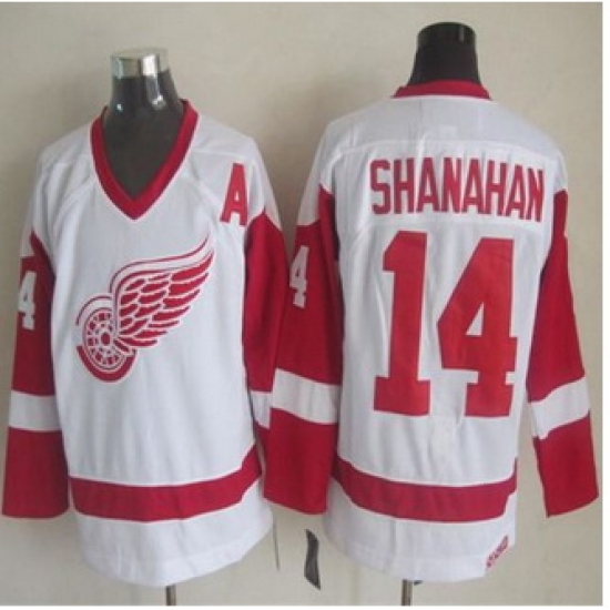 Detroit Red Wings #14 Brendan Shanahan White CCM Throwback Stitched NHL jersey Detroit Red Wings #14 Brendan Shanahan White CCM Throwback Stitched NHL jersey