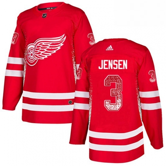 Mens Adidas Detroit Red Wings 3 Nick Jensen Authentic Red Drift Fashion NHL Jersey Mens Adidas Detroit Red Wings 3 Nick Jensen Authentic Red Drift Fashion NHL Jersey