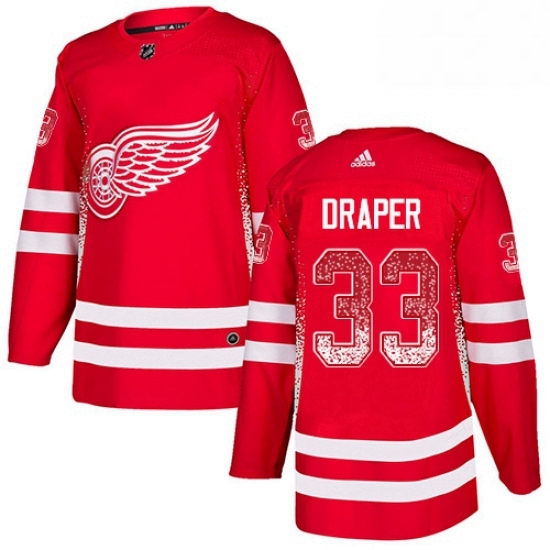 Mens Adidas Detroit Red Wings 33 Kris Draper Authentic Red Drift Fashion NHL Jersey Mens Adidas Detroit Red Wings 33 Kris Draper Authentic Red Drift Fashion NHL Jersey