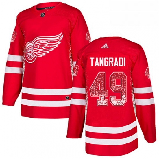 Mens Adidas Detroit Red Wings 49 Eric Tangradi Authentic Red Drift Fashion NHL Jersey Mens Adidas Detroit Red Wings 49 Eric Tangradi Authentic Red Drift Fashion NHL Jersey