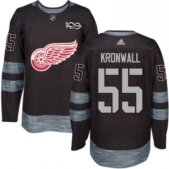 Mens Adidas Detroit Red Wings 55 Niklas Kronwall Premier Black 1917 2017 100th Anniversary NHL Jersey Mens Adidas Detroit Red Wings 55 Niklas Kronwall Premier Black 1917 2017 100th Anniversary NHL Jersey