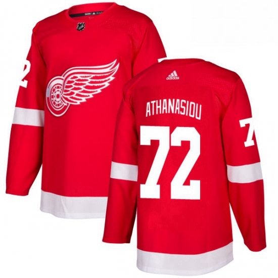 Mens Adidas Detroit Red Wings 72 Andreas Athanasiou Premier Red Home NHL Jersey Mens Adidas Detroit Red Wings 72 Andreas Athanasiou Premier Red Home NHL Jersey