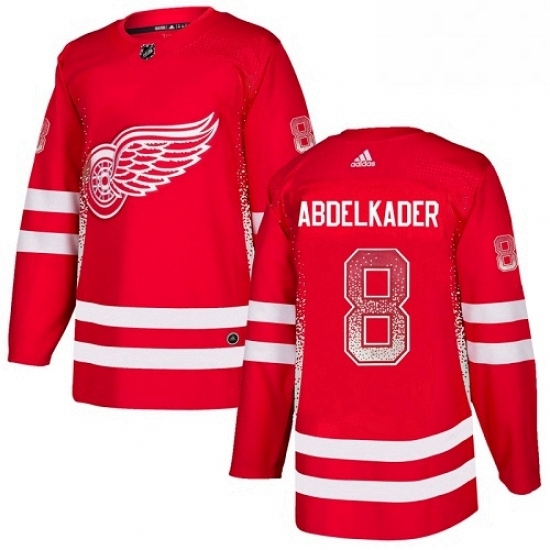 Mens Adidas Detroit Red Wings 8 Justin Abdelkader Authentic Red Drift Fashion NHL Jersey Mens Adidas Detroit Red Wings 8 Justin Abdelkader Authentic Red Drift Fashion NHL Jersey
