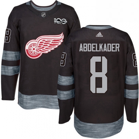 Mens Adidas Detroit Red Wings 8 Justin Abdelkader Premier Black 1917 2017 100th Anniversary NHL Jersey Mens Adidas Detroit Red Wings 8 Justin Abdelkader Premier Black 1917 2017 100th Anniversary NHL Jersey