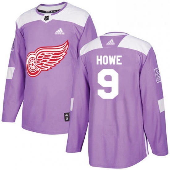 Mens Adidas Detroit Red Wings 9 Gordie Howe Authentic Purple Fights Cancer Practice NHL Jersey Mens Adidas Detroit Red Wings 9 Gordie Howe Authentic Purple Fights Cancer Practice NHL Jersey