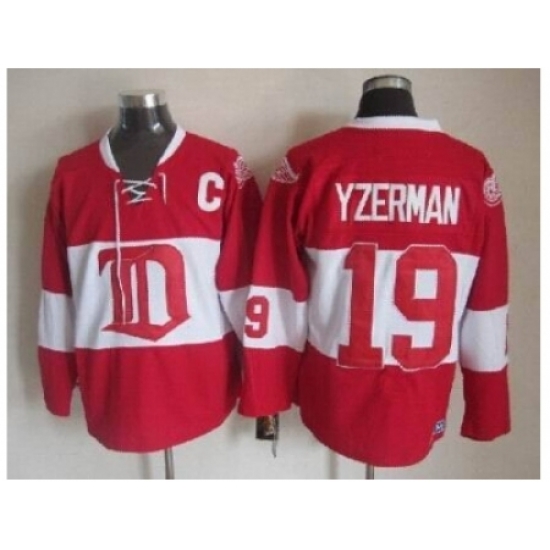 NHL Detroit Red Wings 19 Steve Yzerman classic red jerseys NHL Detroit Red Wings 19 Steve Yzerman classic red jerseys